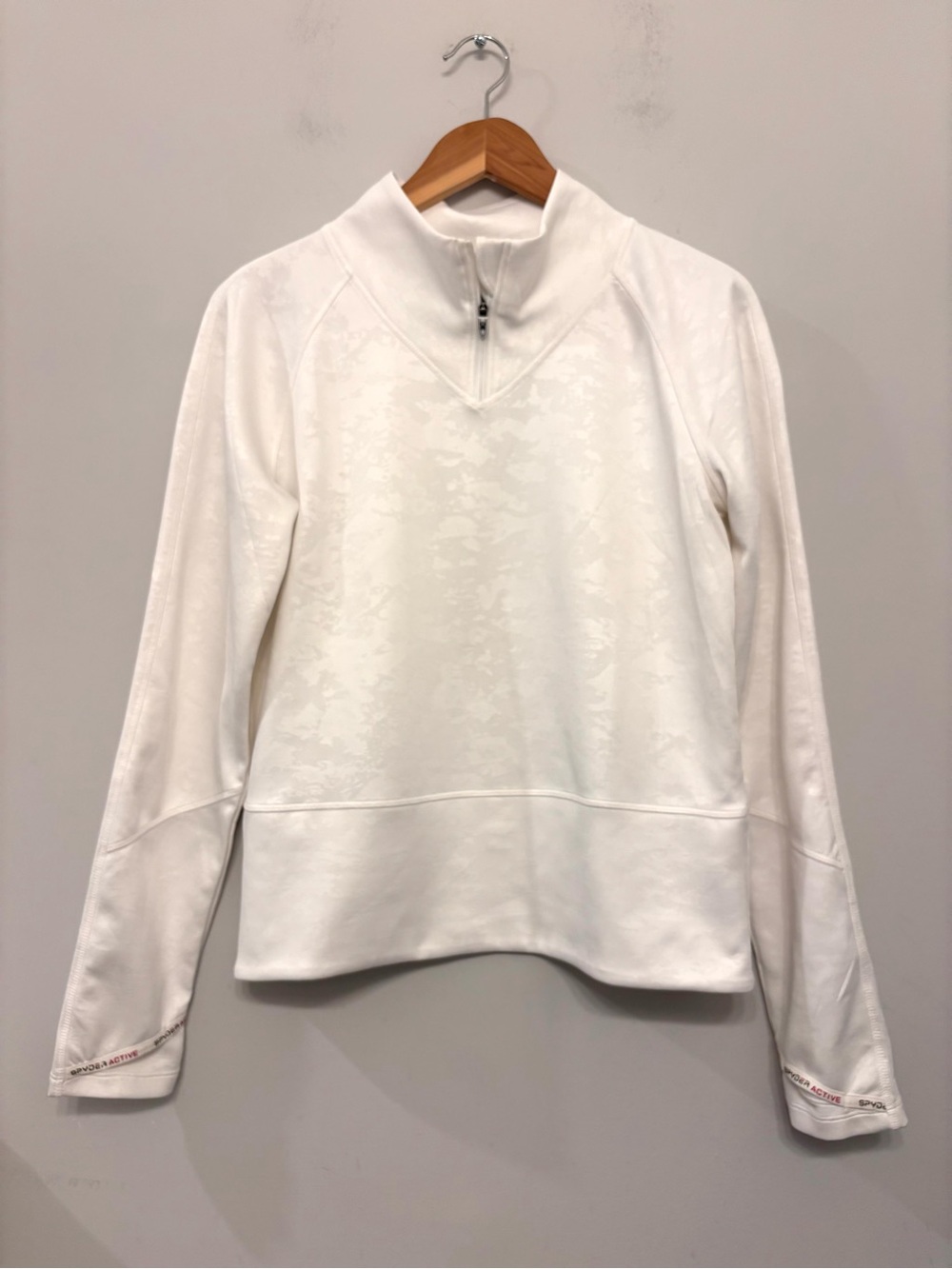 Spyder Active 1/4 Zip Athletic Jacket White Women’s Size M NWOT‎